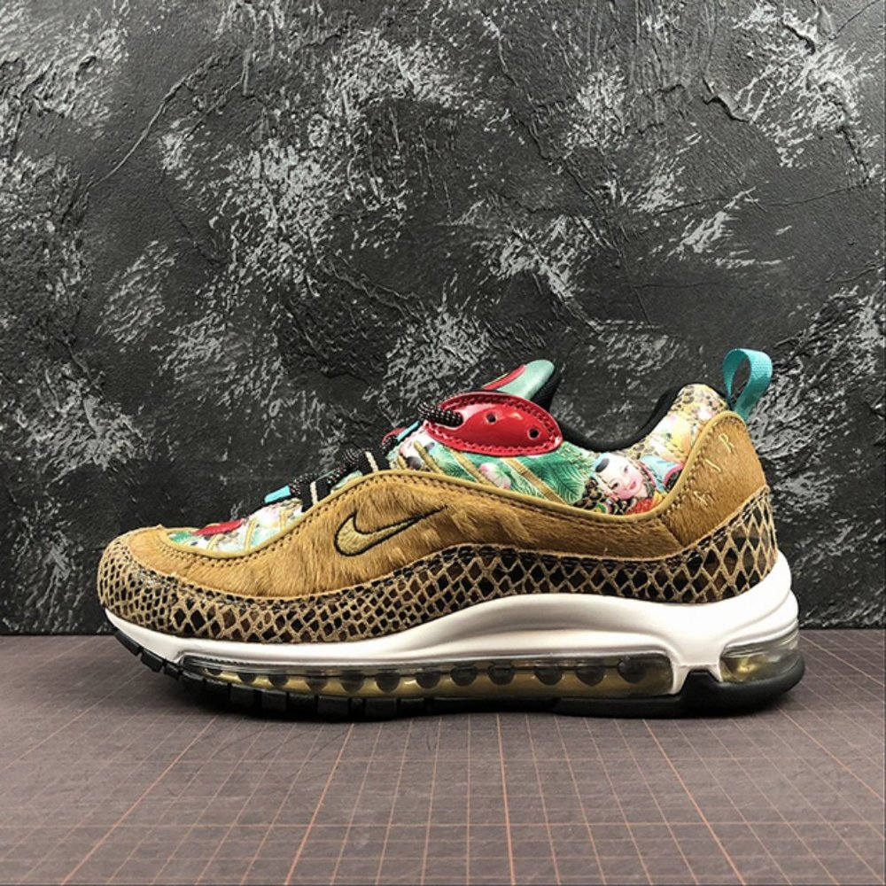 Nike Air Max 98 Metallic Gold Unisex Sneakers